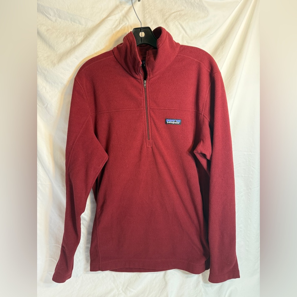 Patagonia Red Half-Zip Fleece Pullover